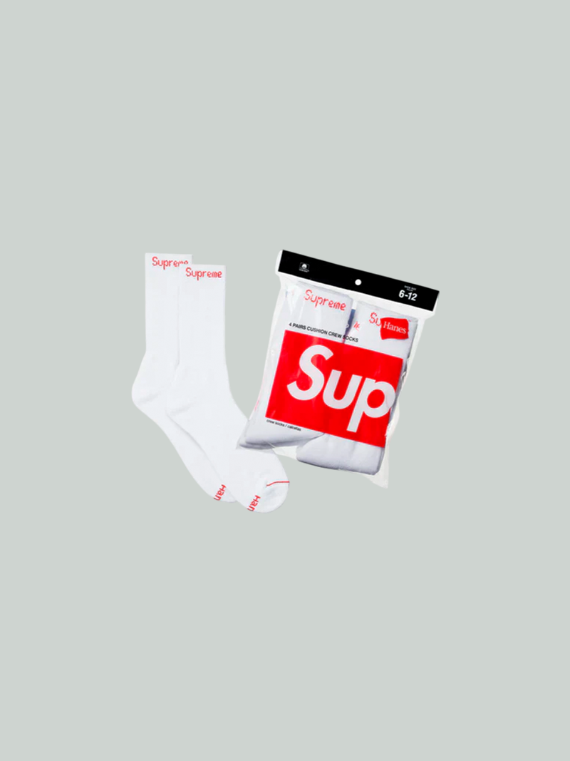 Medias Supreme X Hanes "Blancas"